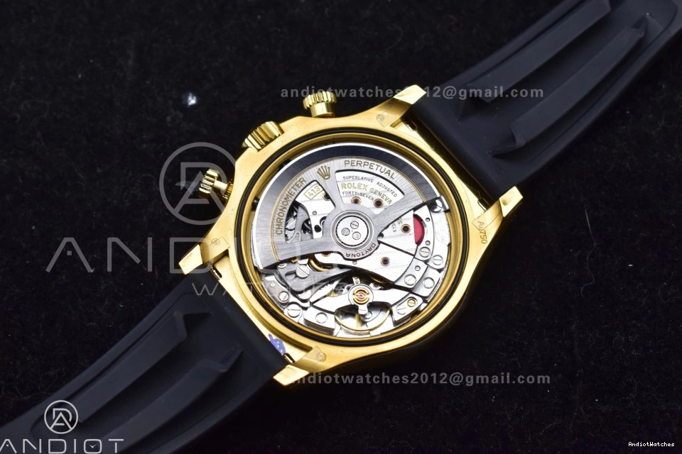 1:1 126518 808 Oysterflex Flexible QF on Black V6 Daytona Dial SH4131 Edition Best (Weighted) Strap YG 0223